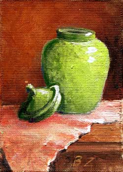 November - "The Green Vase" by Bill Zierke, Onalaska WI - Acrylic
